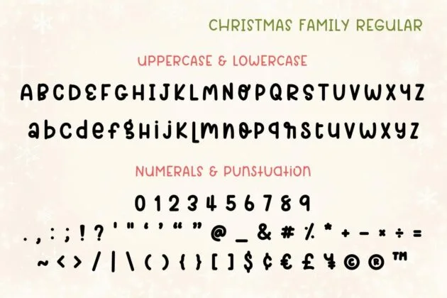 Christmas Family Font Duo Poster 7
