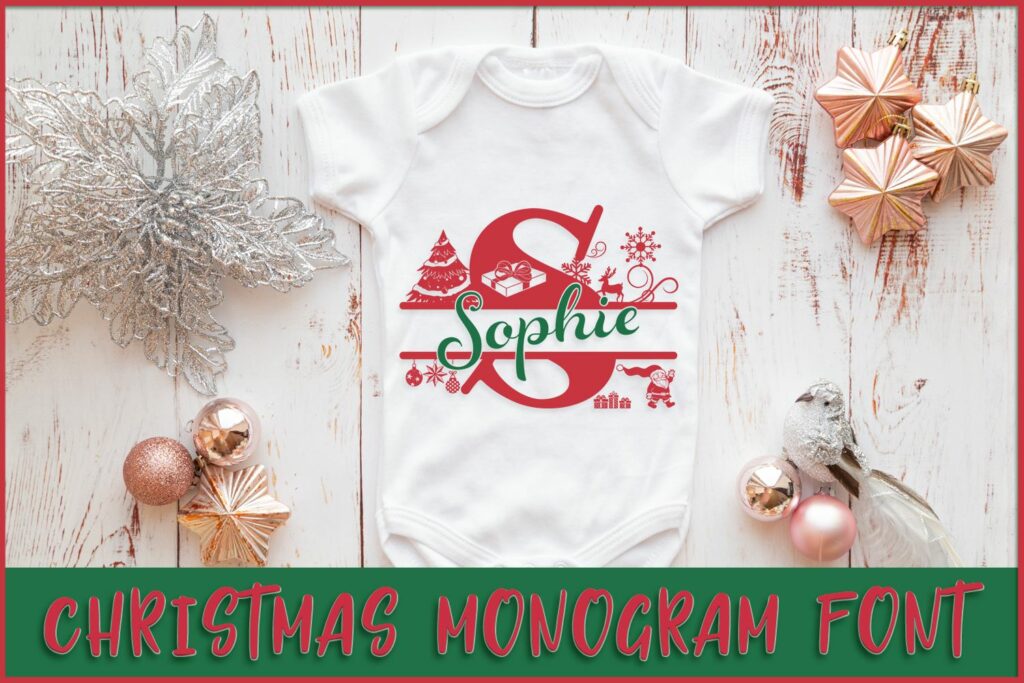 Christmas Split Font Poster 2