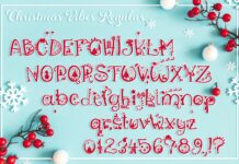 Christmas Vibes: A Whimsical Christmas Font Poster 1