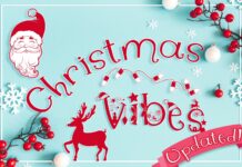 Christmas Vibes: A Whimsical Christmas Font Poster 1