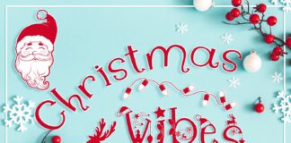 Christmas Vibes: A Whimsical Christmas Font Poster 1