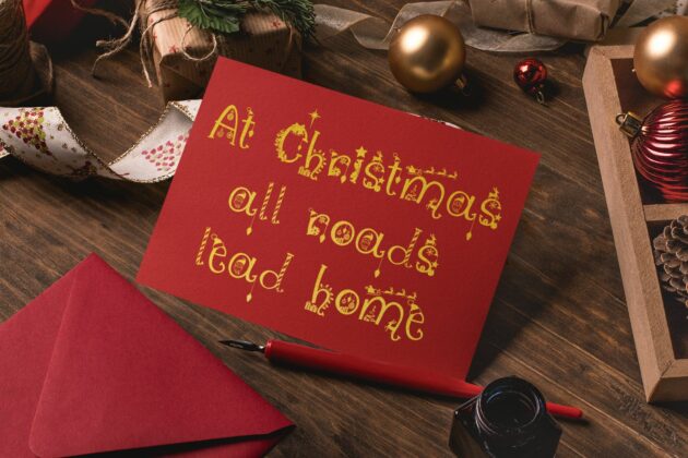 Christmas Vibes: A Whimsical Christmas Font Poster 8