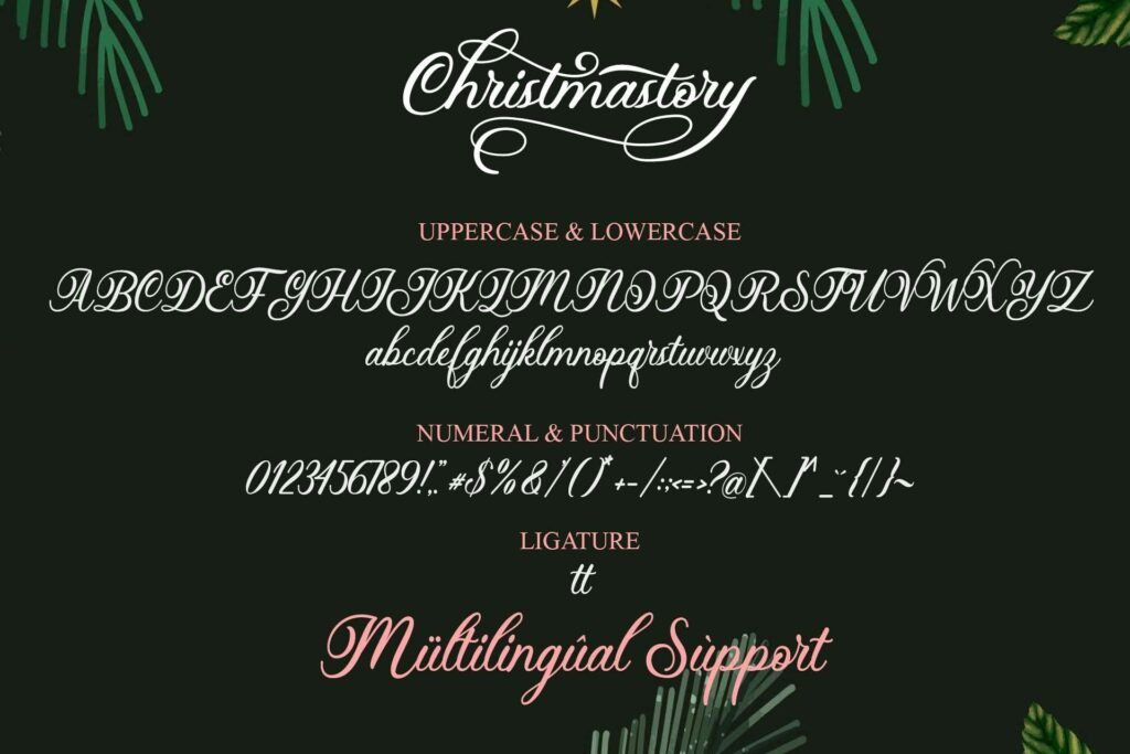 Christmastory Script Font Poster 1