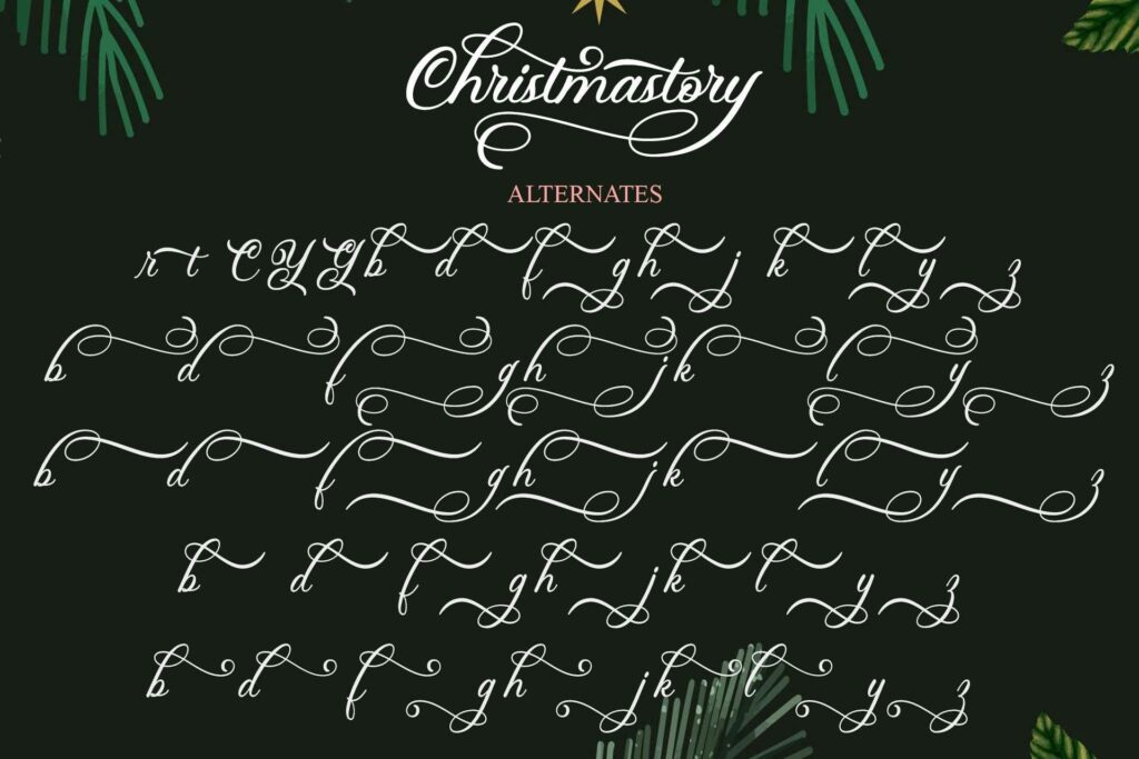 Christmastory Script Font Poster 8