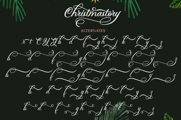 Christmastory Script Font Poster 8