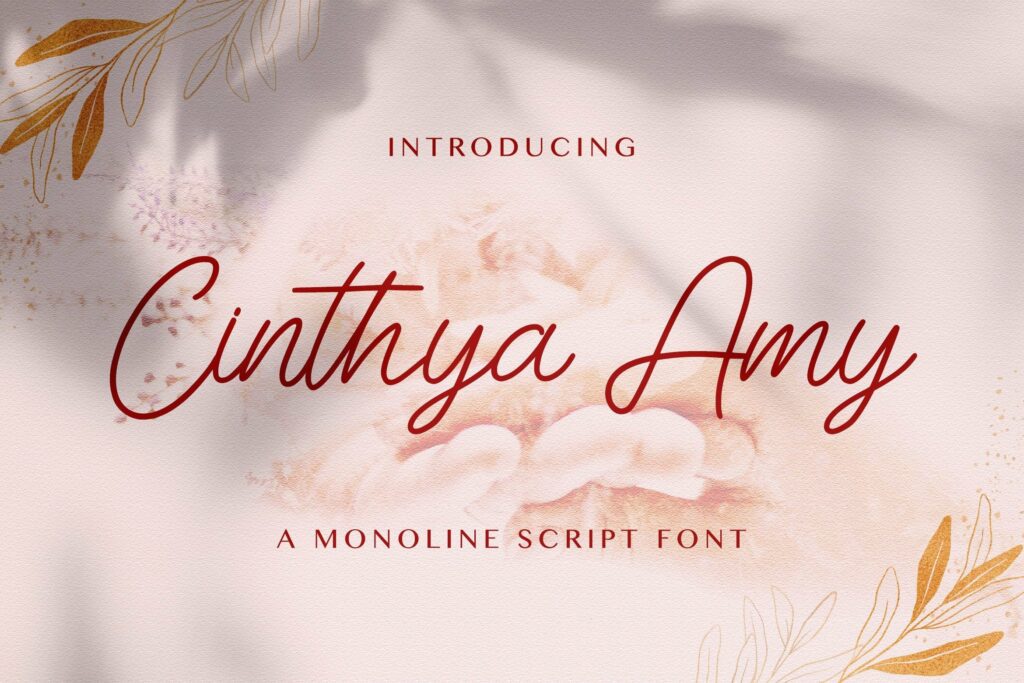 Cinthya Amy - Handwritten Font Poster 8