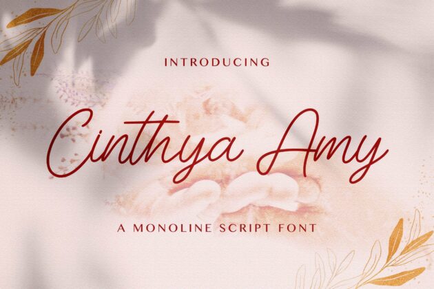 Cinthya Amy - Handwritten Font Poster 8
