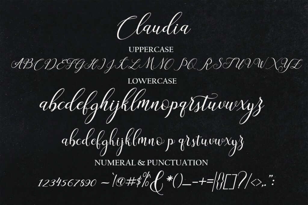 Claudia Script Poster 8
