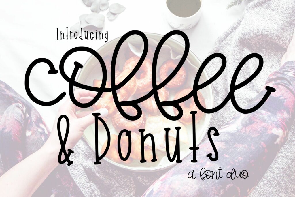 Coffee and Donuts (Font Duo) Poster 1