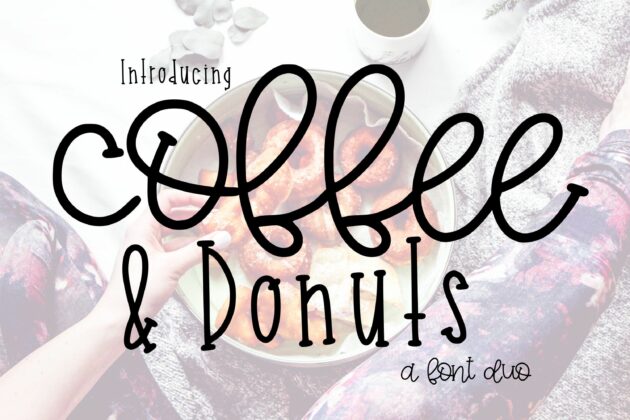 Coffee and Donuts (Font Duo) Poster 1