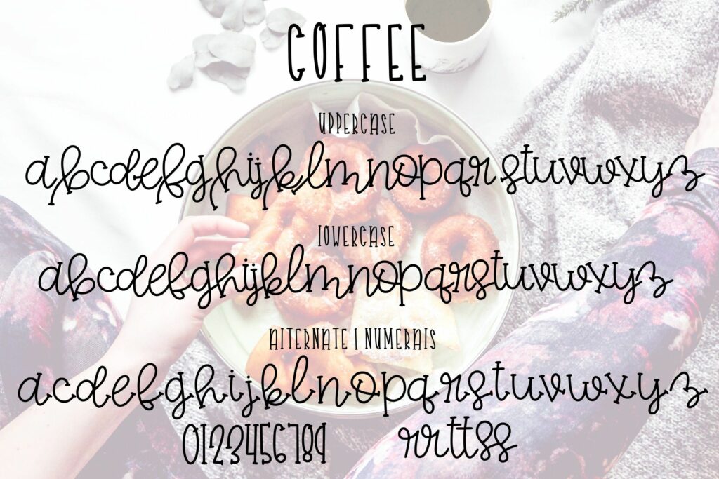 Coffee and Donuts (Font Duo) Poster 3
