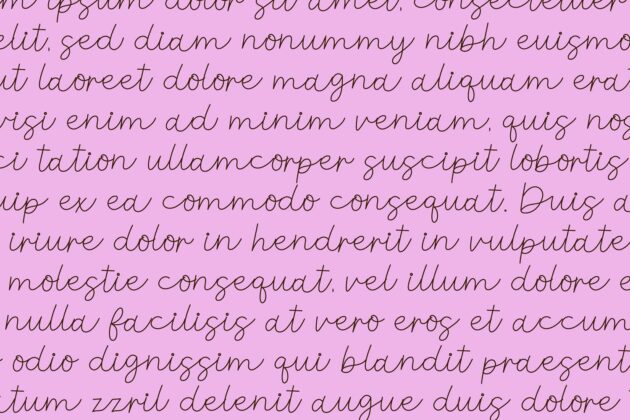 Coffee Shop Script Sketch Font Poster 4