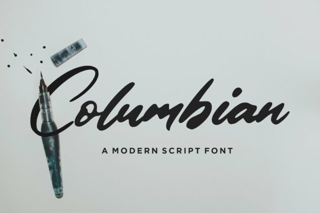 Columbian Modern Handwritten Font Poster 4