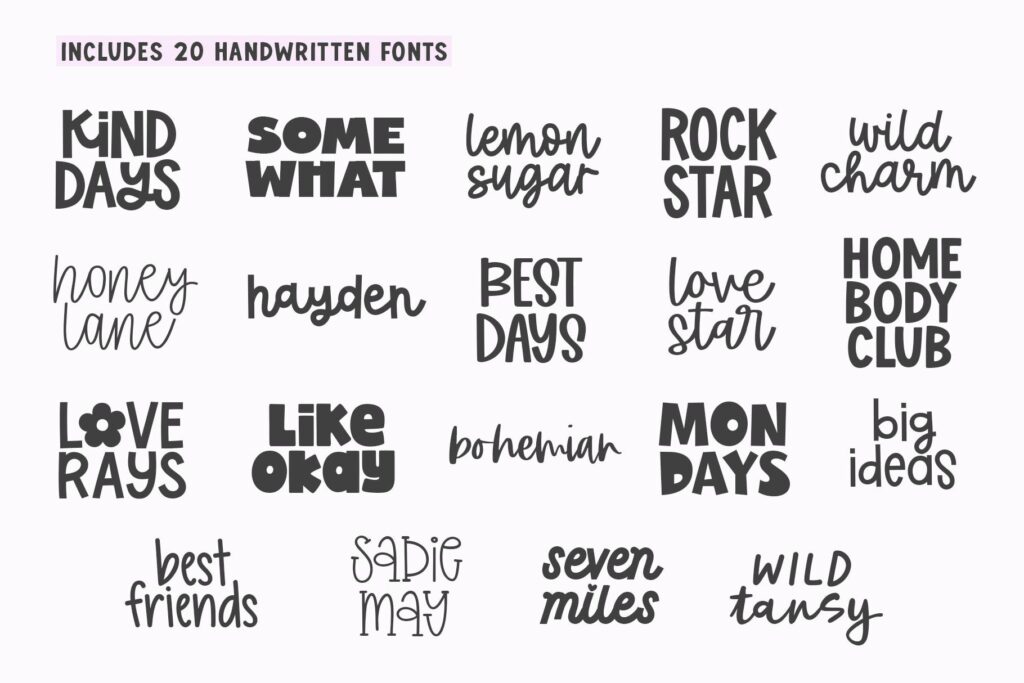Crafty Font Bundle - Vol 3 Poster 1