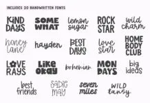 Crafty Font Bundle – Vol 3 Crafty Font Bundle - Vol 3 Poster 1