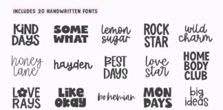 Crafty Font Bundle - Vol 3 Poster 1