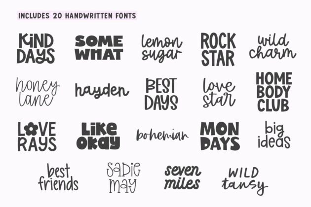 Crafty Font Bundle - Vol 3 Poster 1