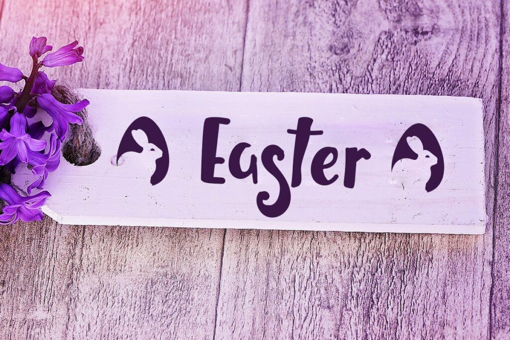 Crazy Pug font with extra designs for Valentine, Mardi Gras and Easter Poster 5