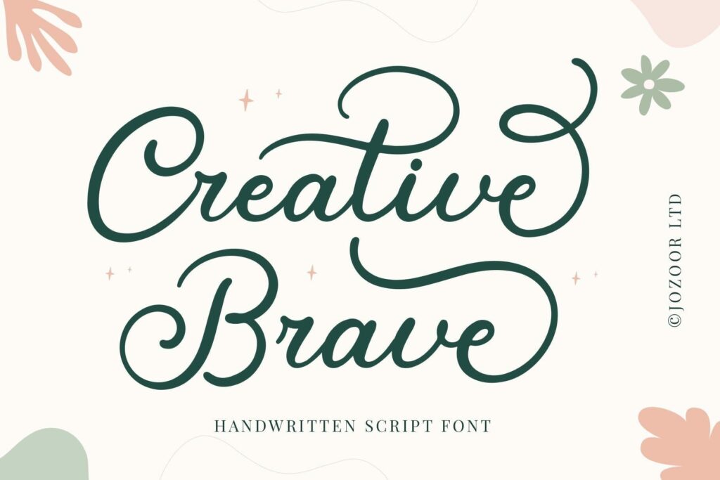 Creative Brave - Handwritten Script Font Poster 4