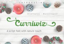 Curriwiz Font Poster 1