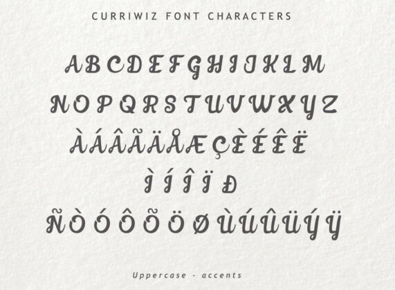 Curriwiz Font Poster 2
