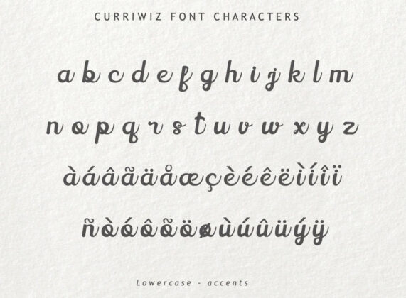 Curriwiz Font Poster 3