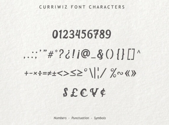 Curriwiz Font Poster 6