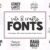 Cute and Crafty Font Bundle – 20 Fonts For Crafters