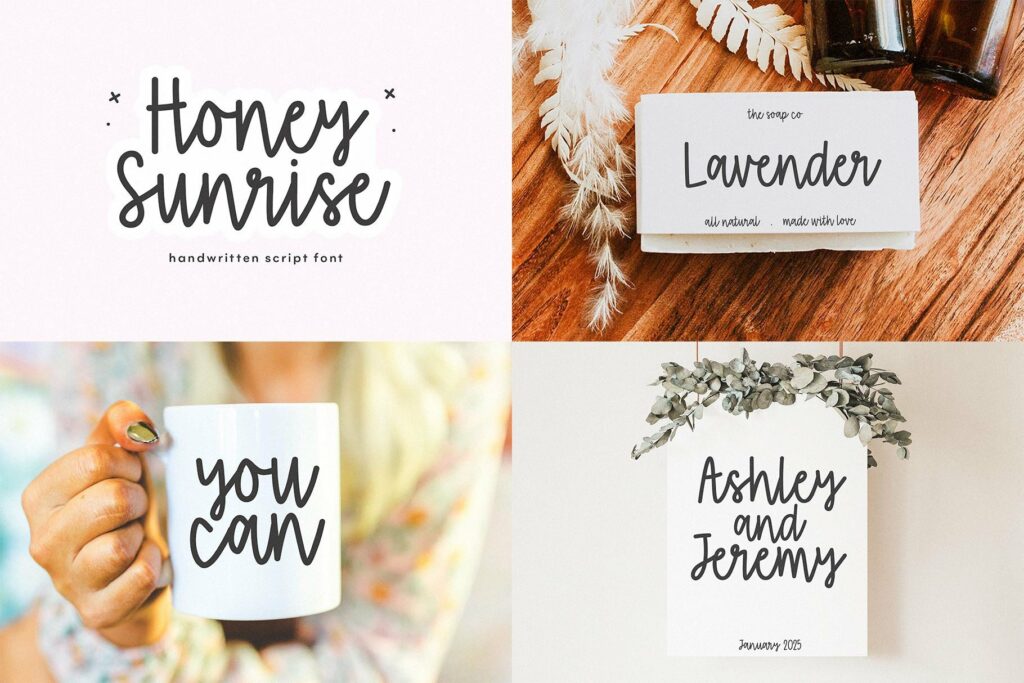 Cute and Crafty Font Bundle - 20 Fonts For Crafters Poster 3