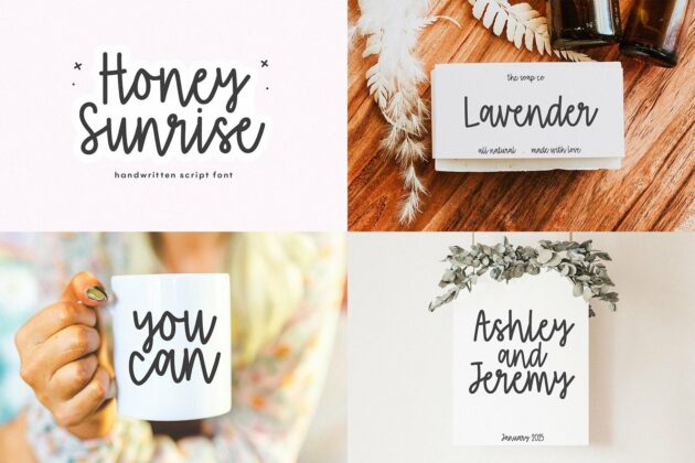 Cute and Crafty Font Bundle - 20 Fonts For Crafters Poster 3