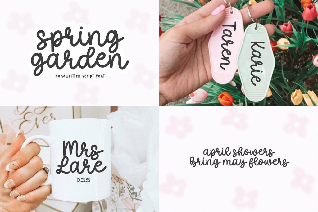 Cute and Crafty Font Bundle - 20 Fonts For Crafters Poster 4
