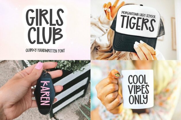 Cute and Crafty Font Bundle - 20 Fonts For Crafters Poster 5