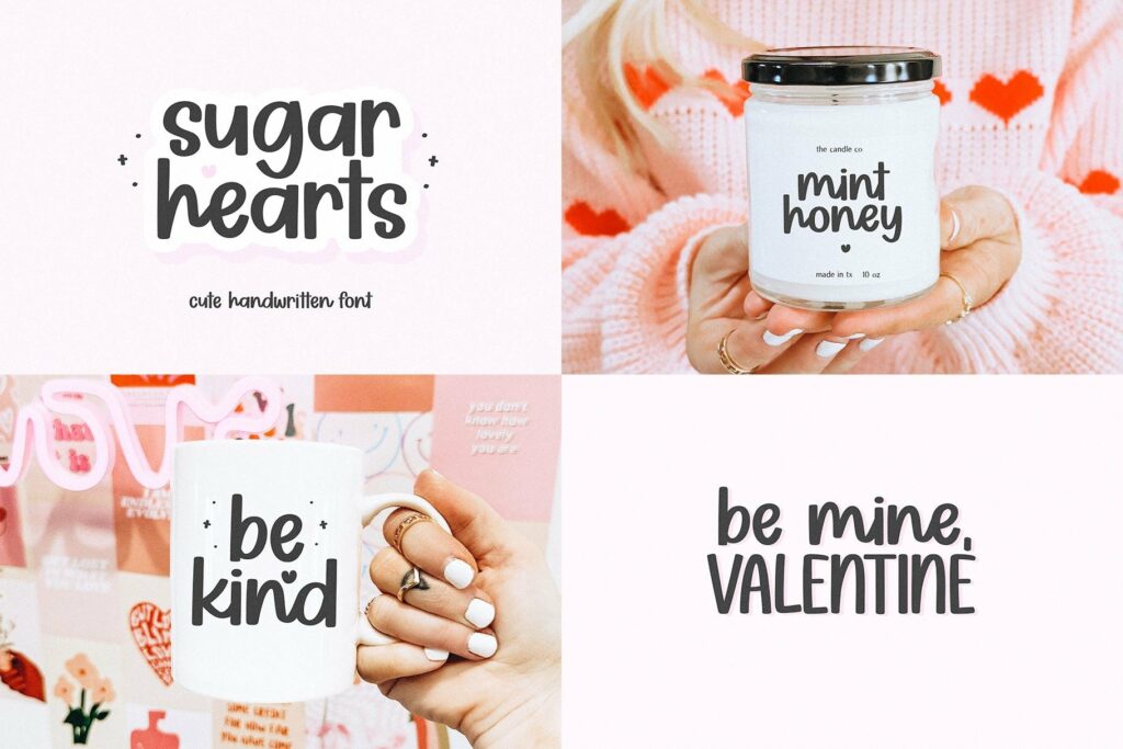 Cute and Crafty Font Bundle - 20 Fonts For Crafters Poster 10