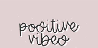 Cute and Cursive Script Poster 1
