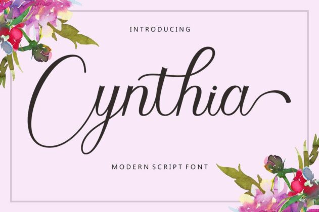Cynthia Script Poster 7
