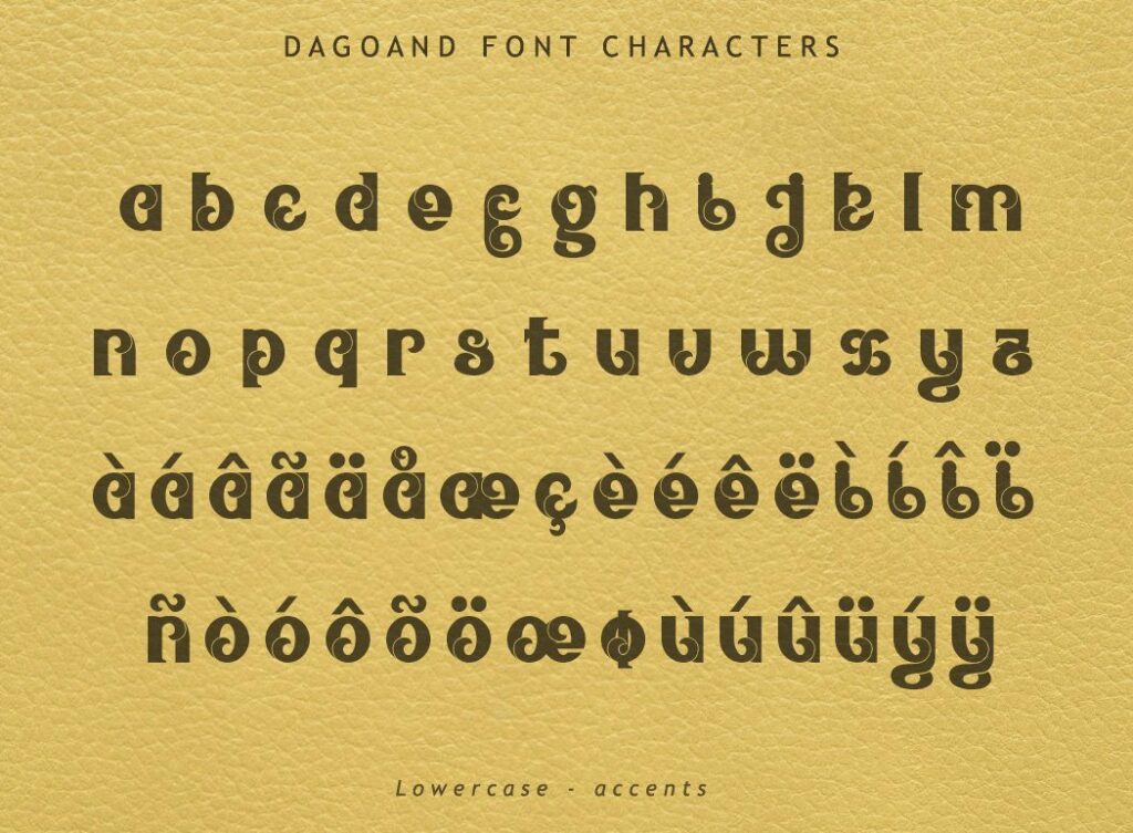Dagoand Font Poster 1
