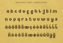 Dagoand Font Poster 1