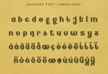 Dagoand Font Dagoand Font Poster 1
