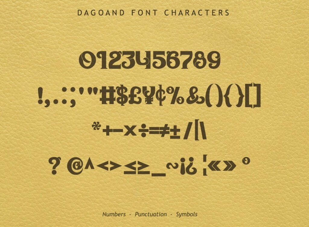 Dagoand Font Poster 7