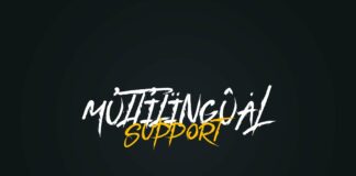DarkHeart Brush font + Extras Poster 1