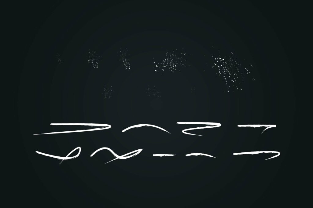 DarkHeart Brush font + Extras Poster 4