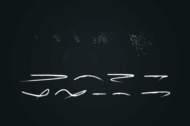 DarkHeart Brush font + Extras Poster 4