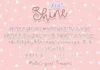 Dear shine font
