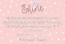 Dear shine font