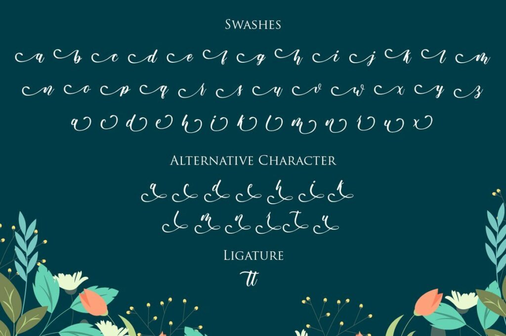 Delicia Script Poster 9
