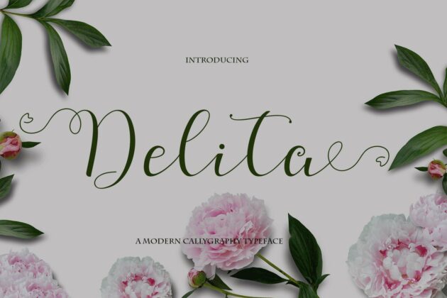 Delita Script Poster 7