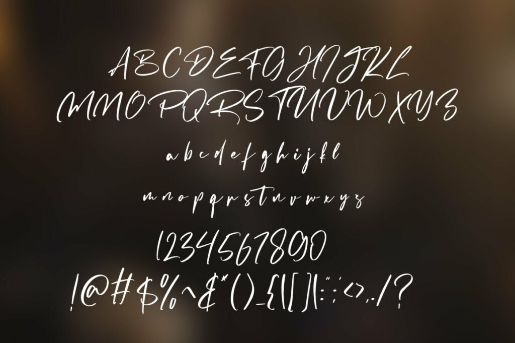 Destomed - Brush Font Poster 3
