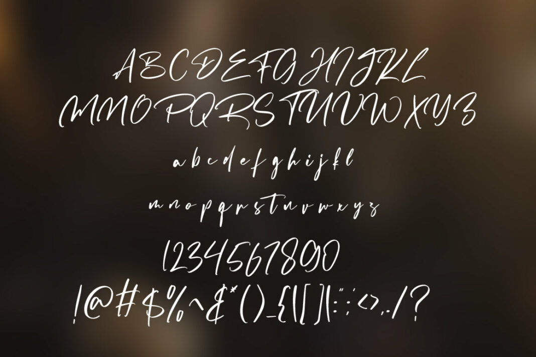 Destomed - Brush Font Poster 3