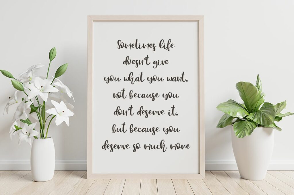 Different a Modern Handwritten Script Poster 5