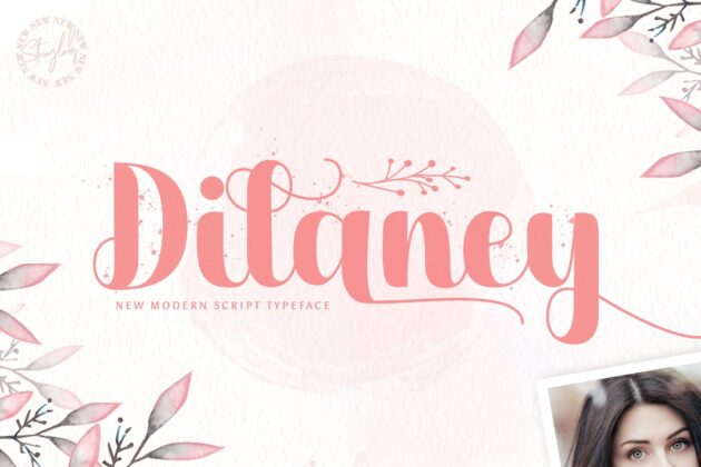 Dilaney - Handwritten Font Poster 10
